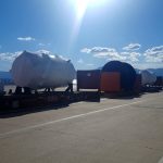 project cargo shipped on flat rack containers